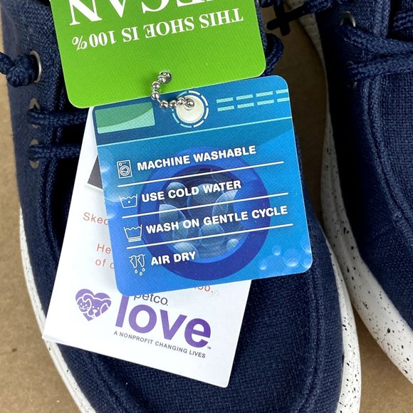 Skechers Bobs Skipper Laurel Oak Slip On Memory Foam Womens Size 6 Navy Blue - Picture 11 of 14